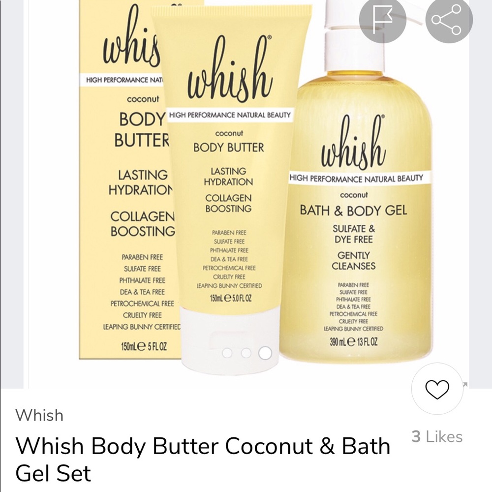 Whish high performance, natural beauty coconut duo